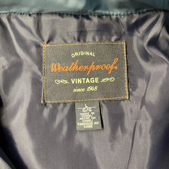 Original Weatherproof Vintage Quilted Puffer Vest Men’s Sz L - Picture 2 of 12
